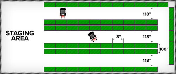 reach truck forklift diagram